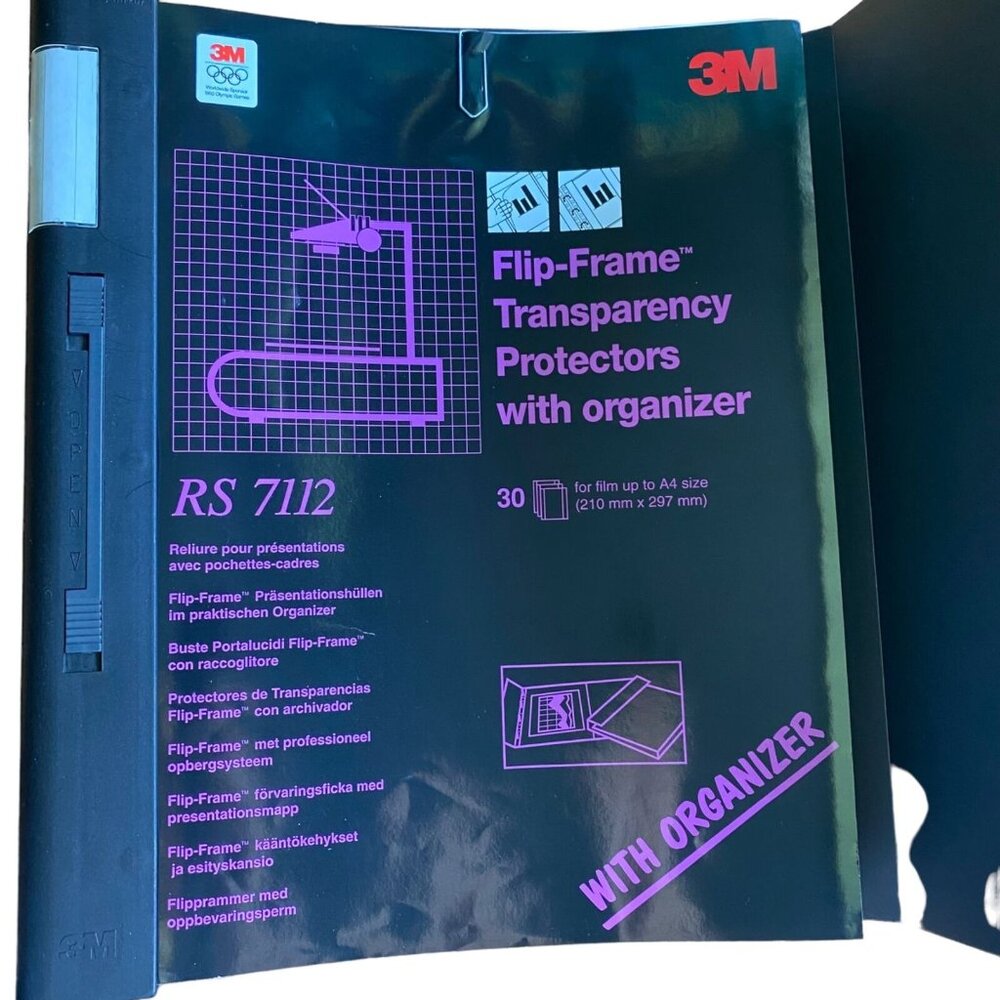 3M flip Frame Transparency Protectors Organizer RS 7112 Business Presentation